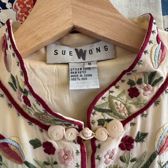 Vintage Silk Embroidered Dress - Picture 8 of 8